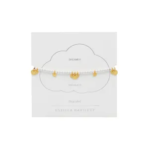 Louise Hammered Disc Bracelet | Gold Plated