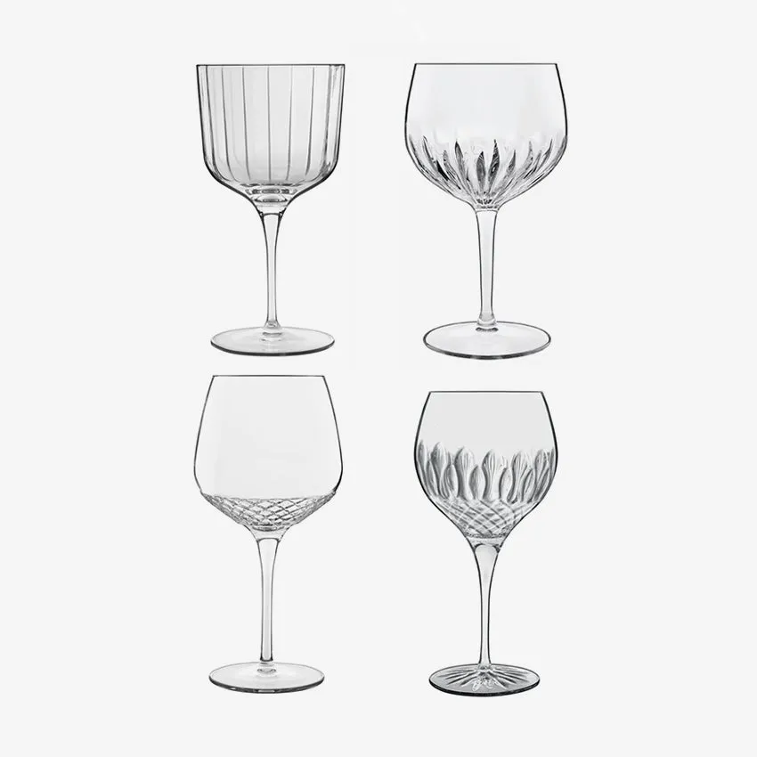 Luigi Bormioli | Gin Glass Selection Gin Tonic Stemware Assorted -  Set of 4
