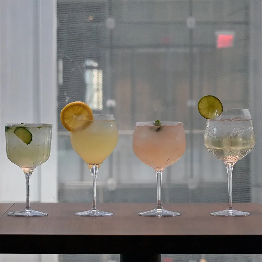 Luigi Bormioli | Gin Glass Selection Gin Tonic Stemware Assorted -  Set of 4