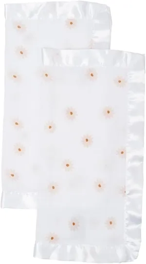 Lulujo Baby Security Lovie Blankets, Daisies