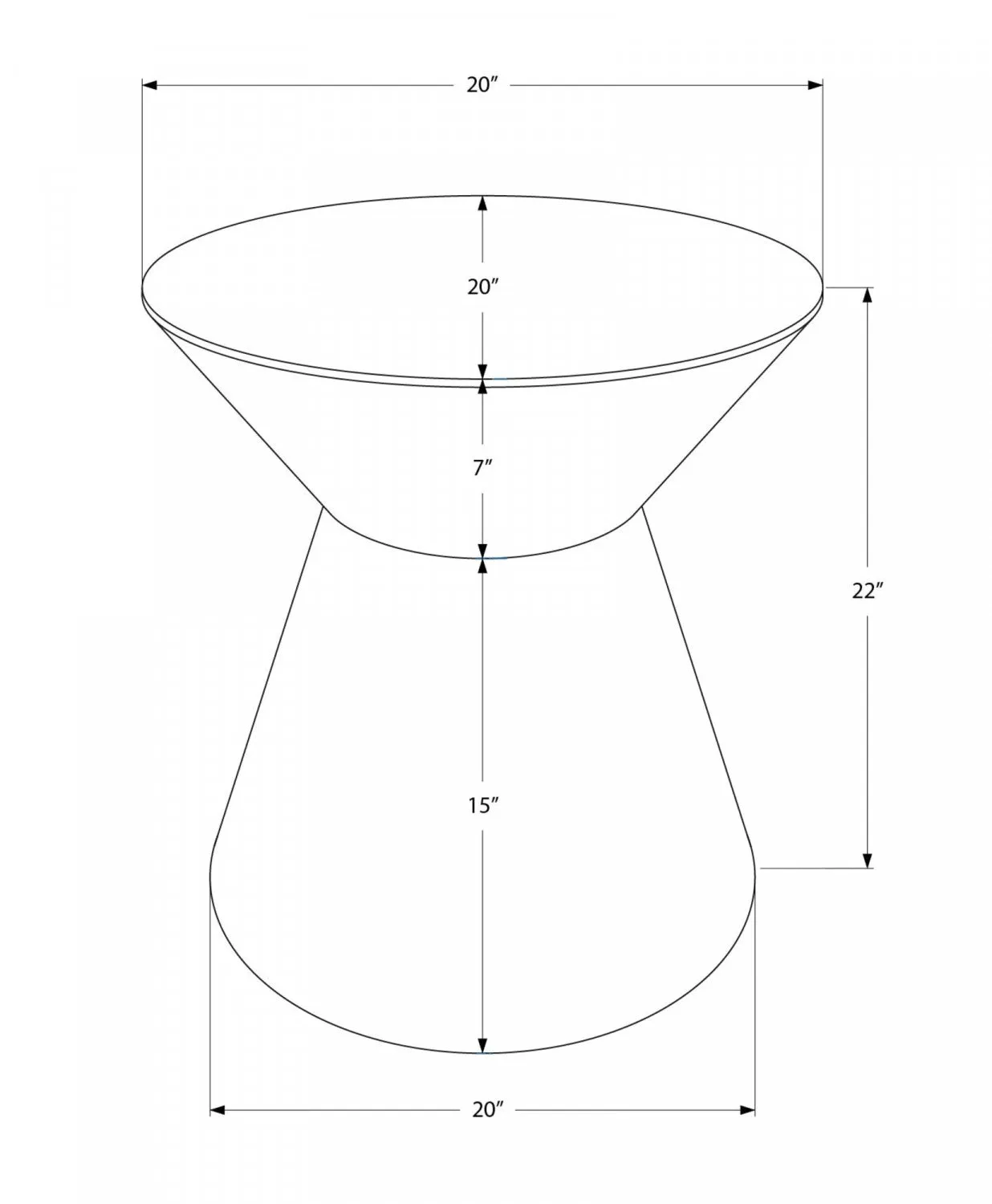Lumi Side Table - Bronze