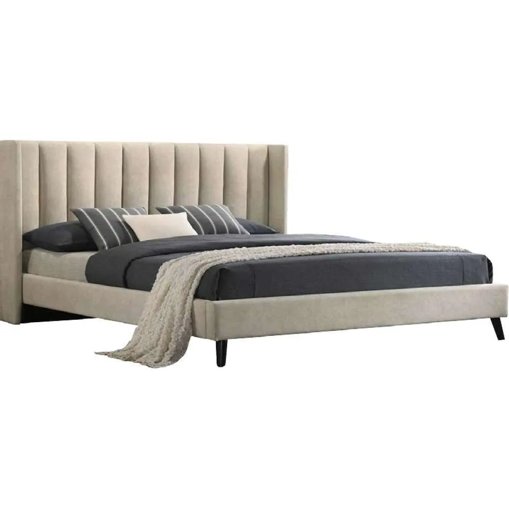 Medina Gina King Bed L1980 x W1830mm Light Brown