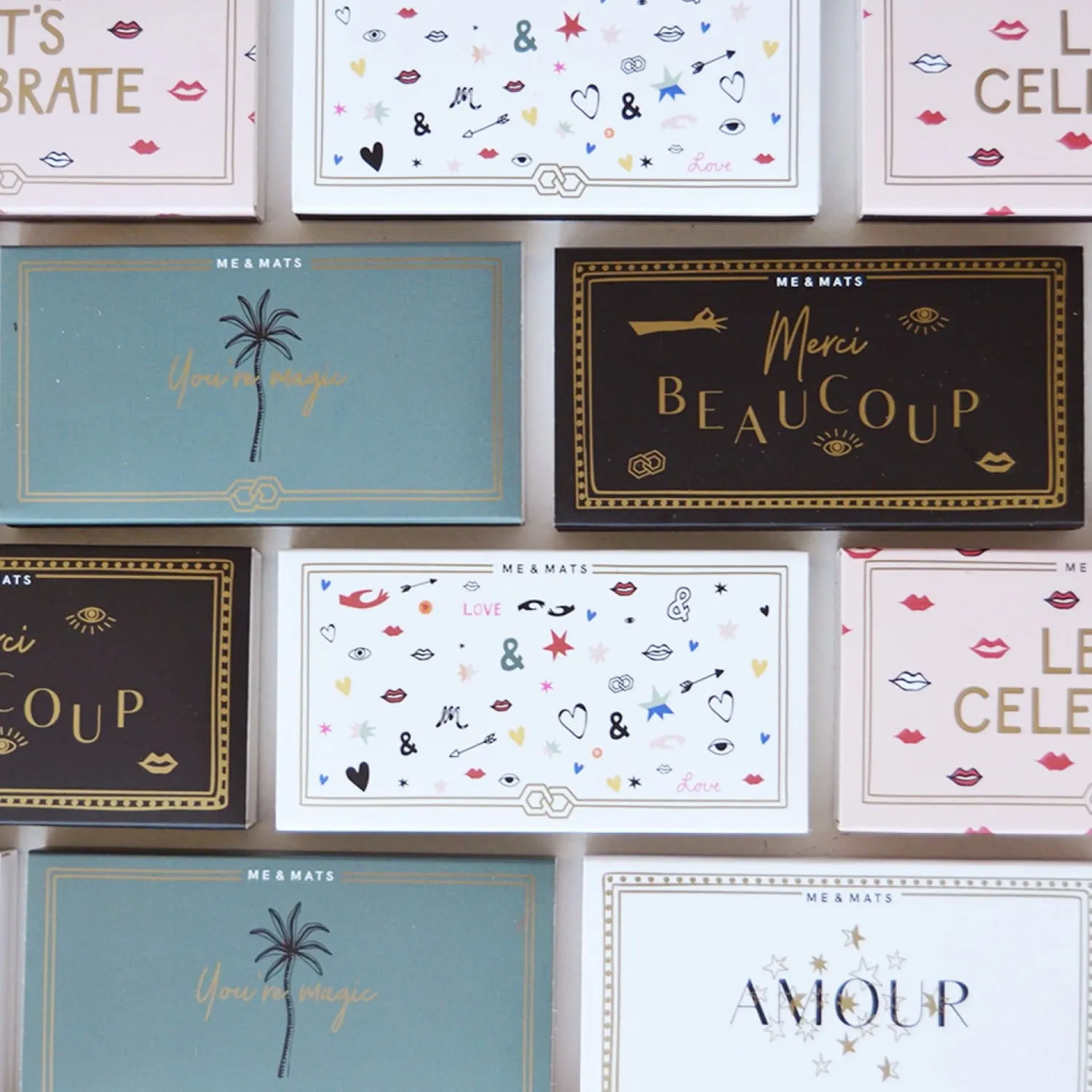 'Merci Beaucoup' Long Matches | Set of 45