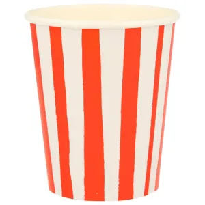 Meri Meri Stripe Red Cups 8 stk