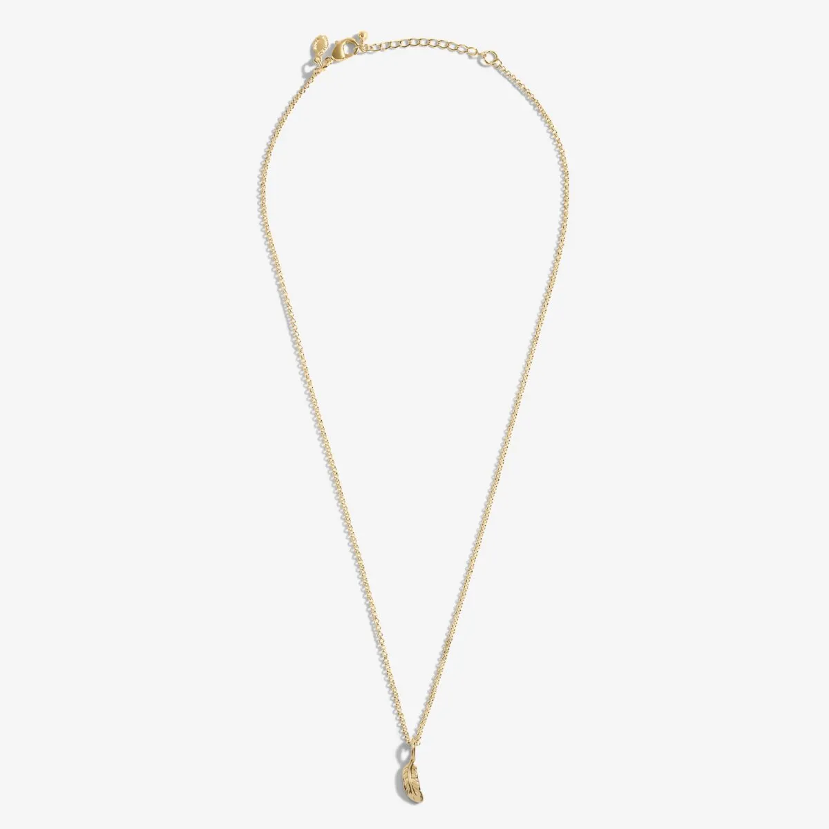 Mini Charms Feather Necklace | Gold Plated