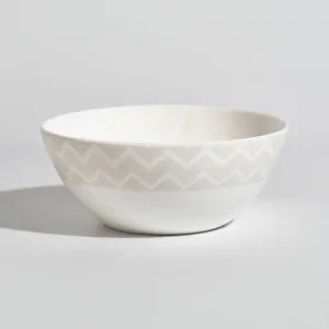 Missoni Home Dinnerware | Zig Zag White Soup Bowl