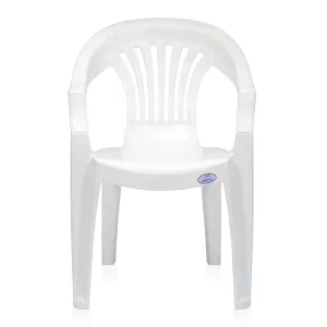 Nilkamal Plastic Medium Back Chair Granite Black