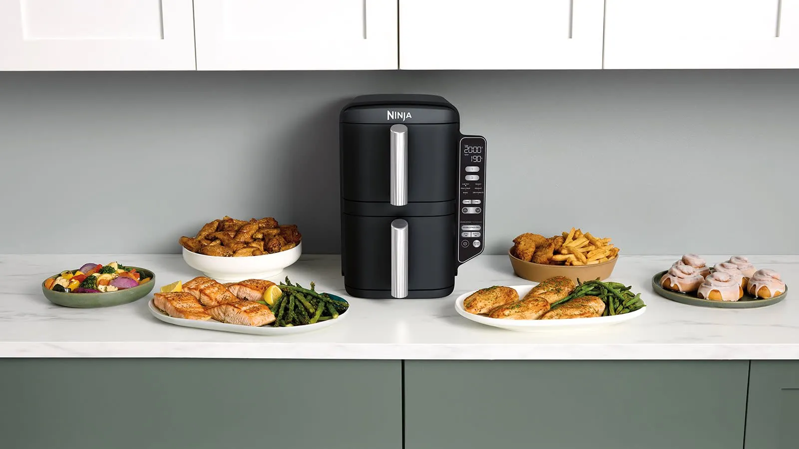 Ninja Double Stack 2-Drawer Air Fryer 7.6L  SL300UK