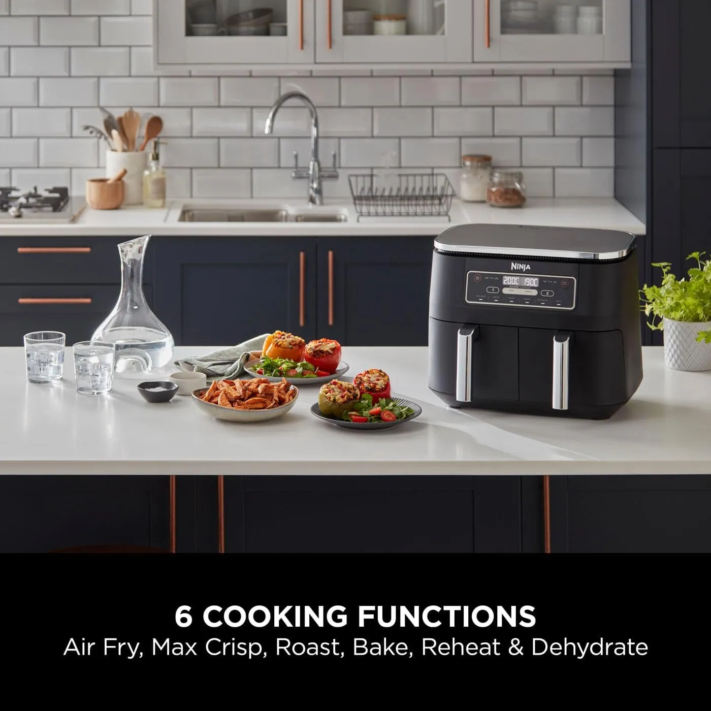 Ninja Foodi Dual Zone Air Fryer 7.6 L | AF300UK