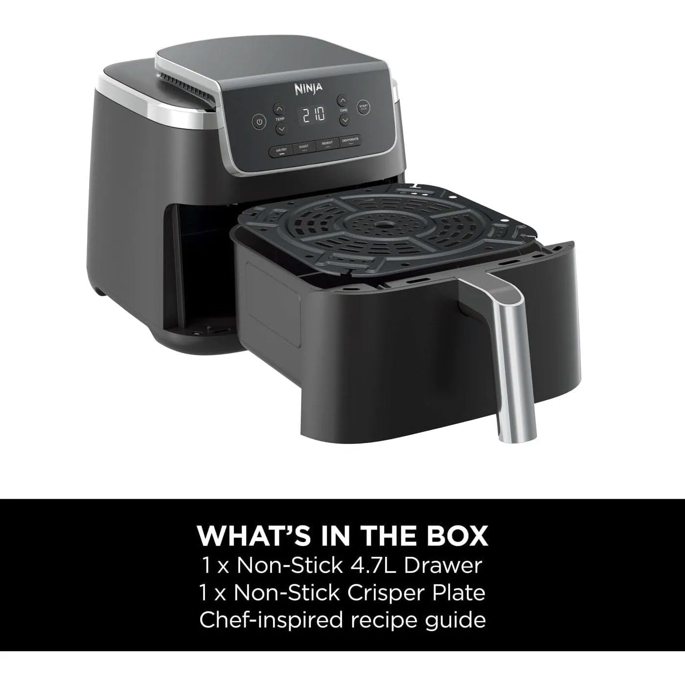 Ninja Pro 4.7L Air Fryer - Black | AF140UK