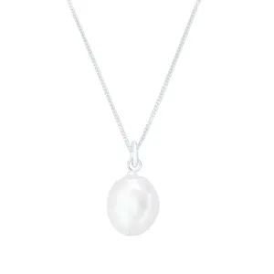Noah Pearl Pendant Necklace | Sterling Silver