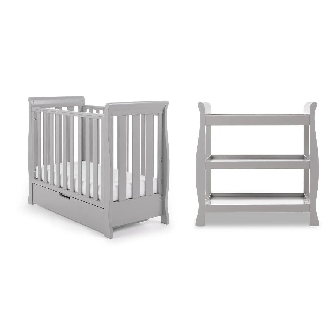 Obaby Stamford Space Saver 2 Piece Room Set - Warm Grey