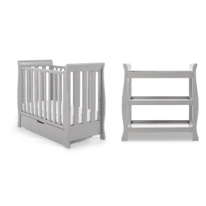 Obaby Stamford Space Saver 2 Piece Room Set - Warm Grey