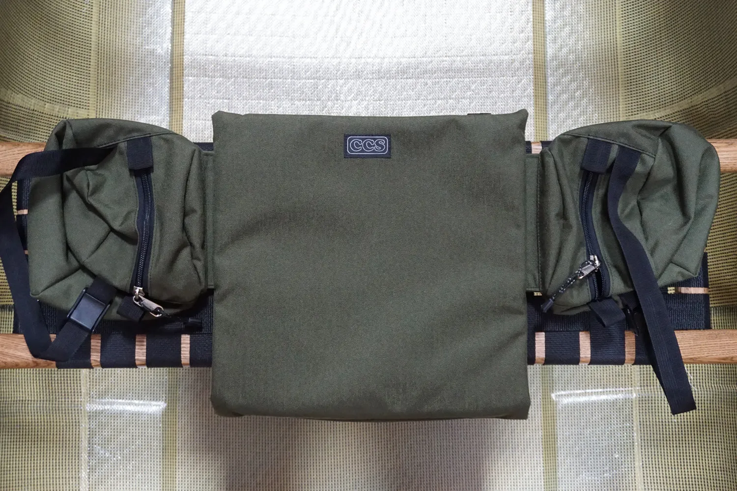 Padded Bench Seat with Saddle Bags