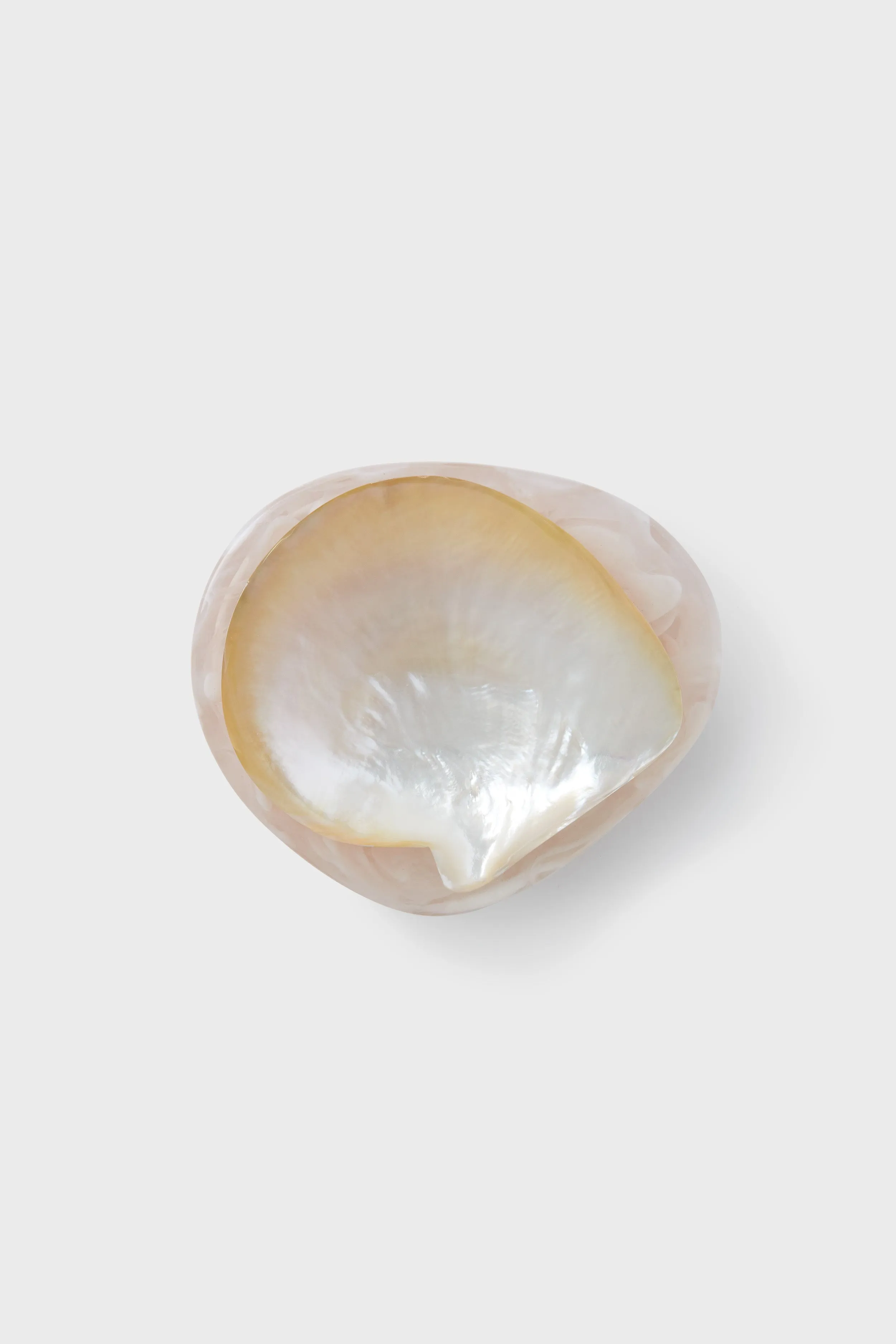 Pearl White Small Round Caviar Dish