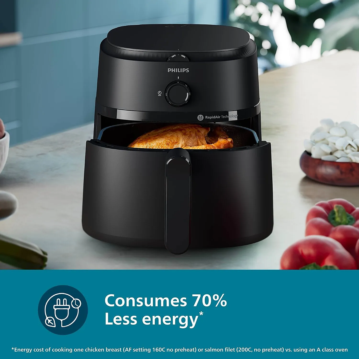 Philips 4.2 Litre Airfryer with Rapid Air Technology - NA120/00