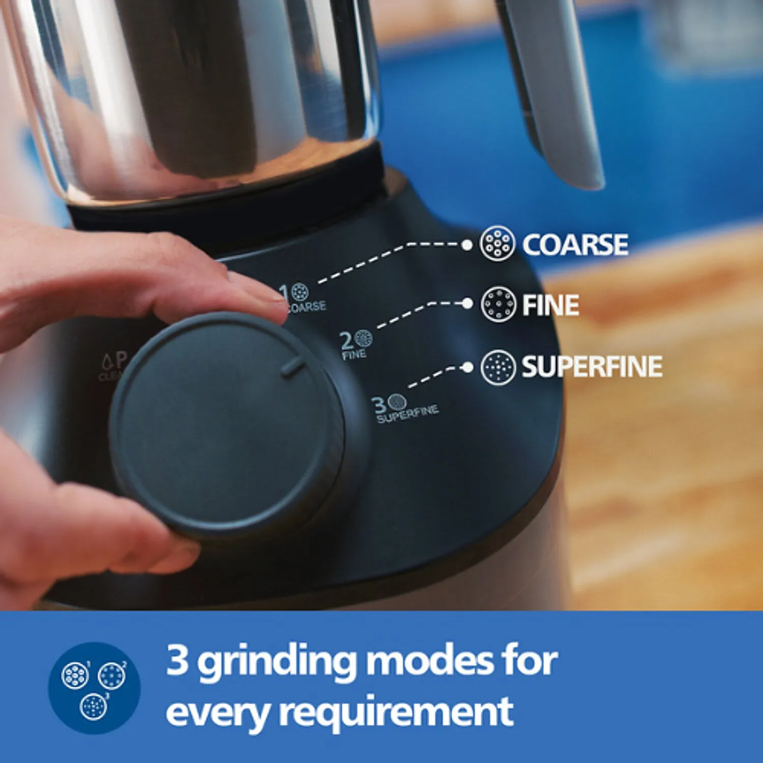 Philips 800 Watt Powerful motor mixer grinder with MicroGrind Technology in Grey colour - HL7770/00