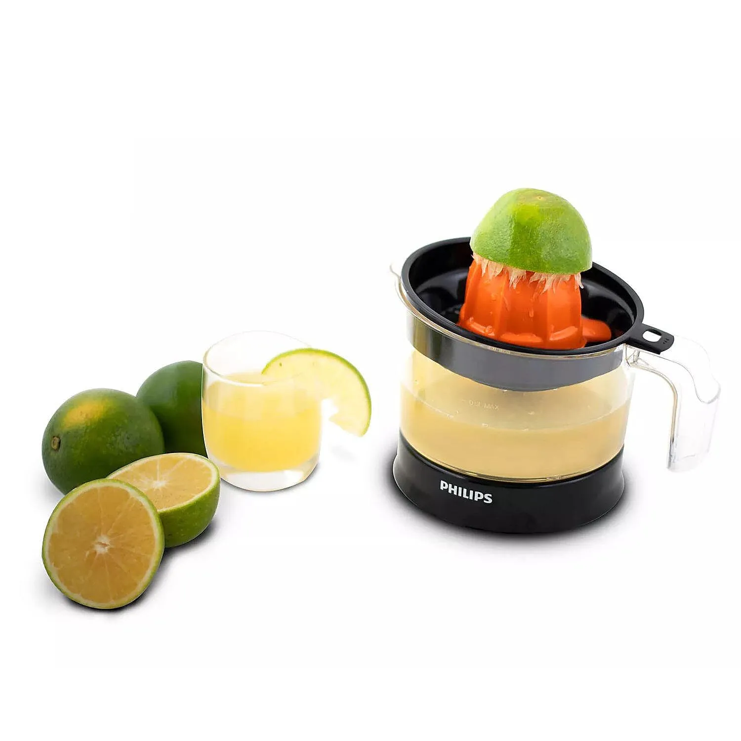 Philips Citrus Press Juicer Black & Transparent - HR2777/00