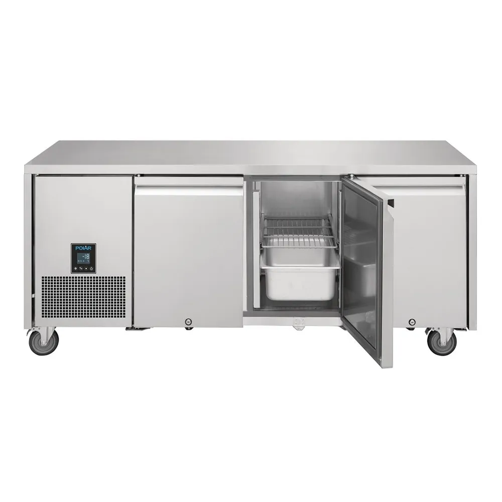Polar 420L U-Series Premium 3 Door Counter Freezer