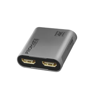 Promate MediaSplit-C2 4K@60Hz HDMI Splitter Adapter
