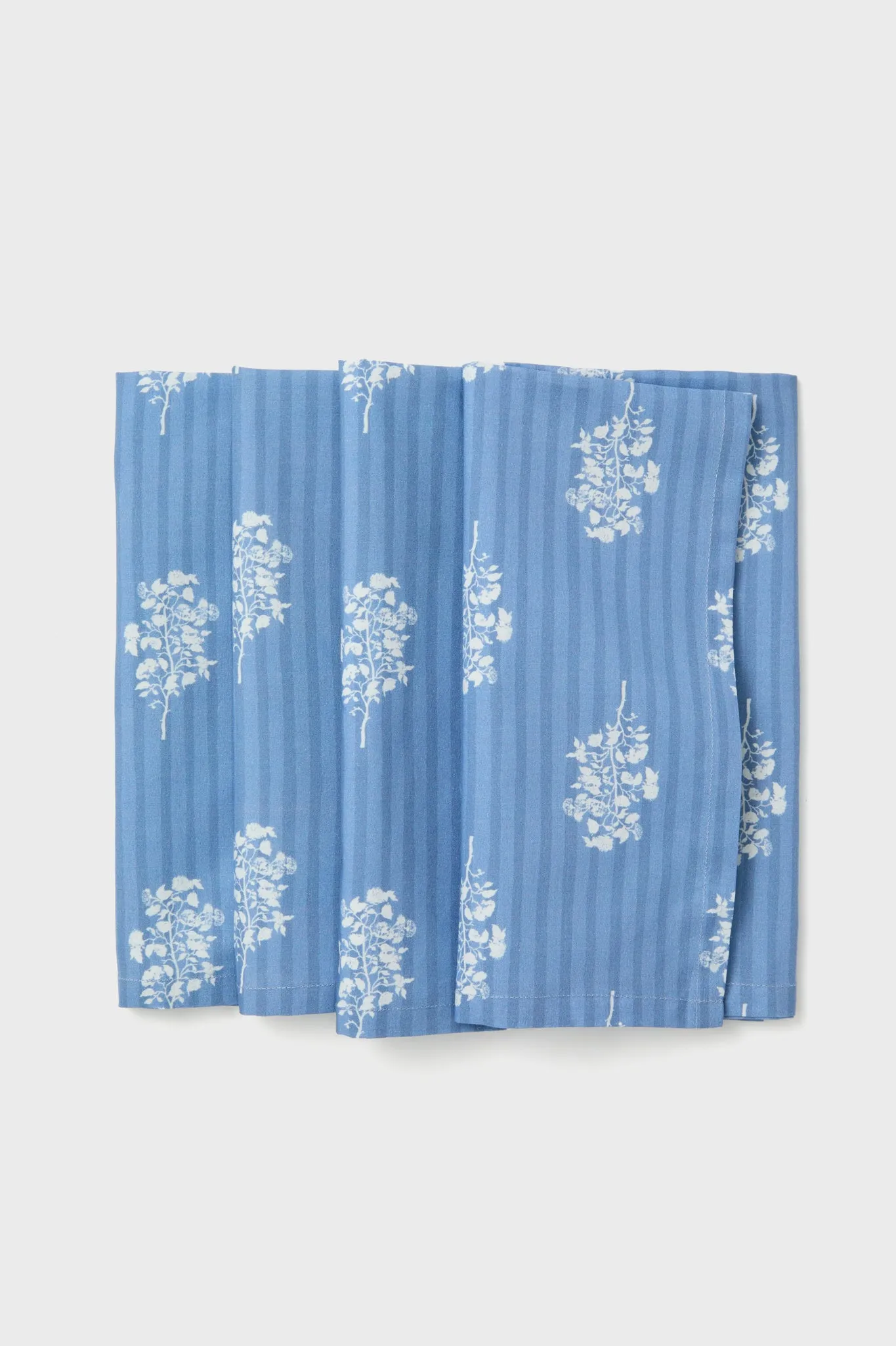 Rain Striped Bouquet Printed Napkins Set of 4