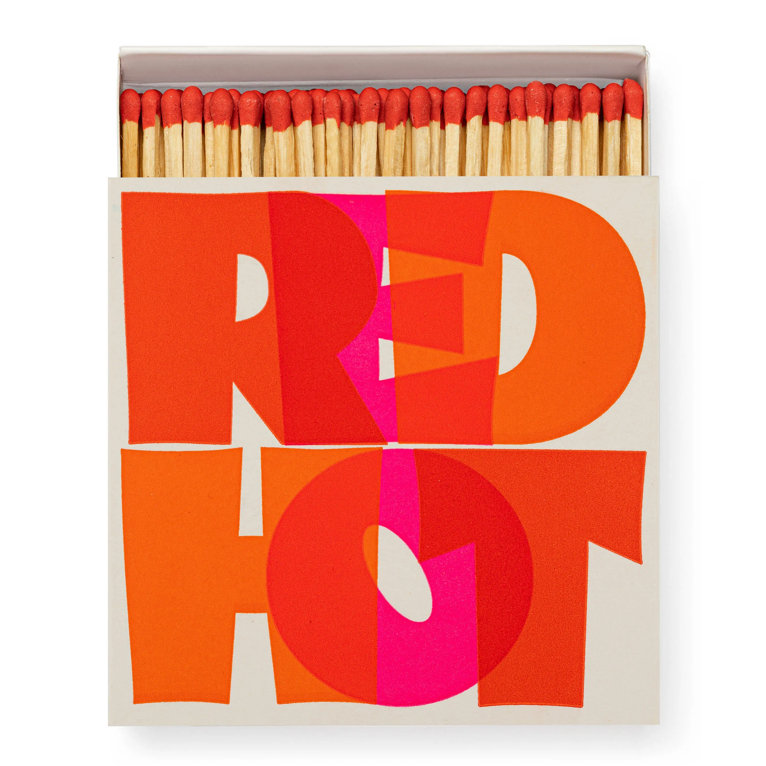 Red Hot by Pressink Square Match Box