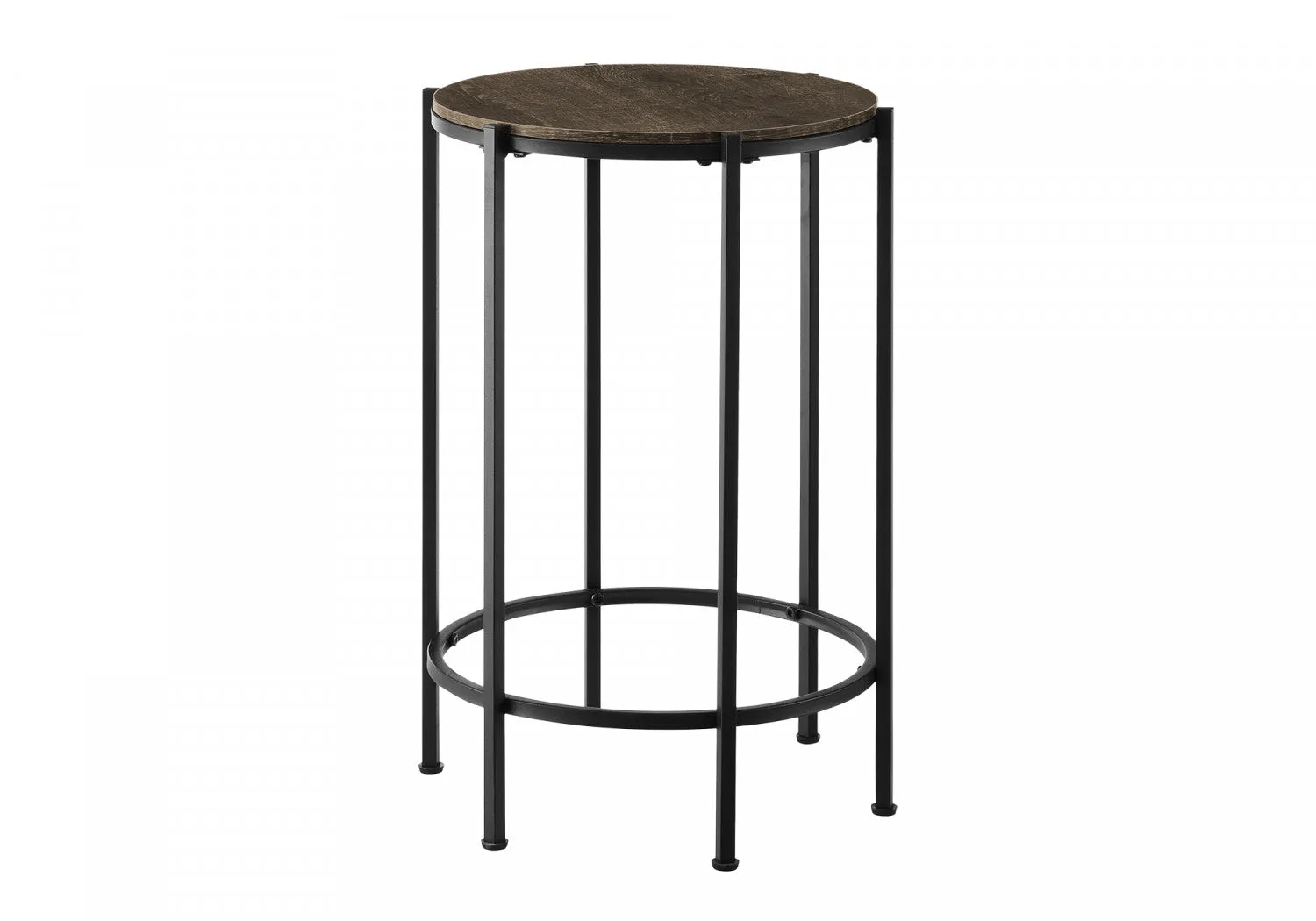Remi Side Table - Black/Brown
