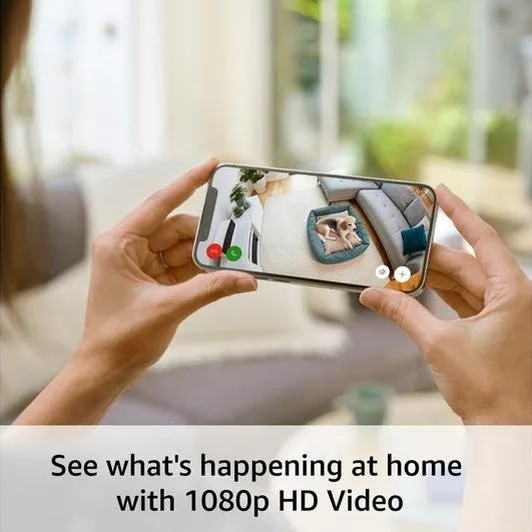 Ring Full HD Stick Up Camera | Battery Powered | White
