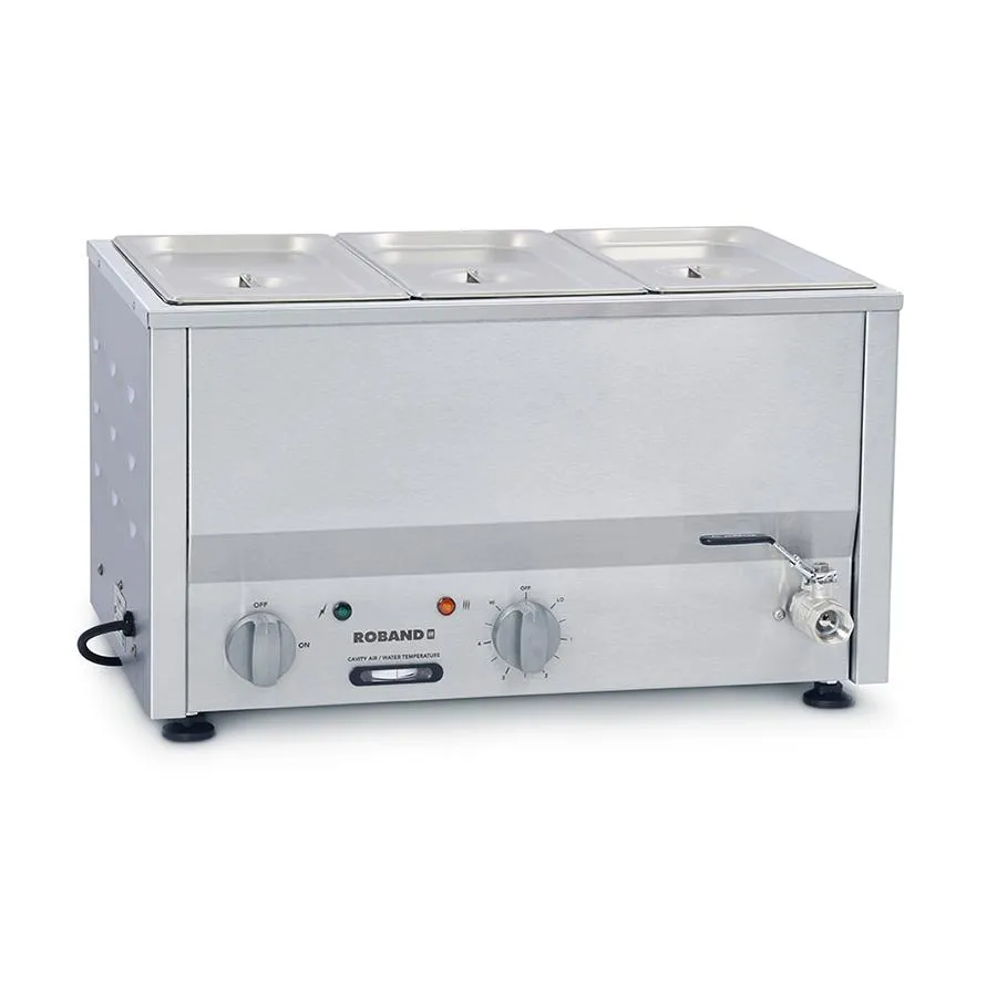 Roband Counter Top Bain Marie 3 x 1/3 GN BM2C