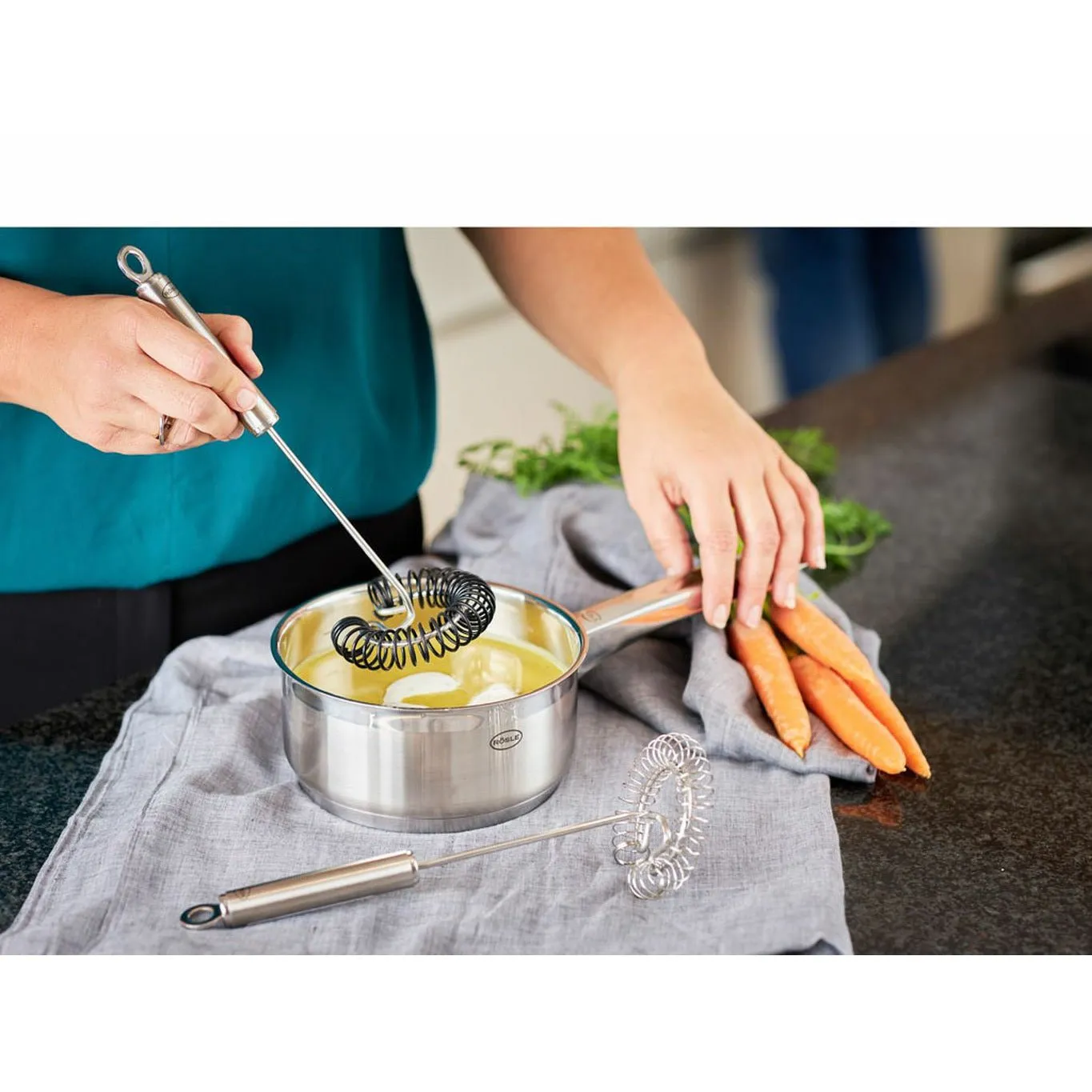 Rösle Spiral Whisk 8.5 X 27 Cm, Steel