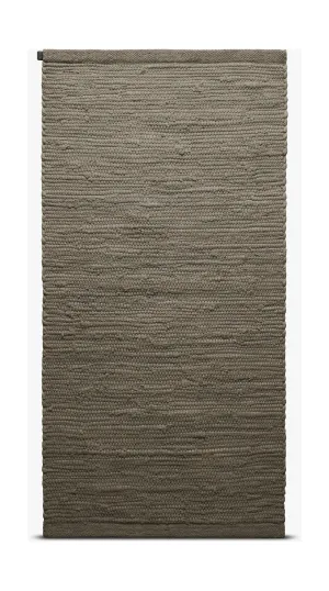Rug Solid Cotton Rug 75 X 300 Cm, Cashmere