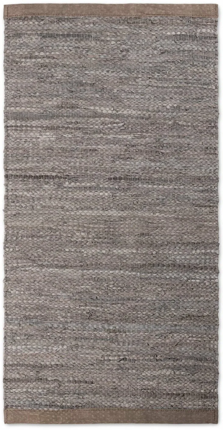 Rug Solid Leather Carpet Wood, 60 X 90 Cm