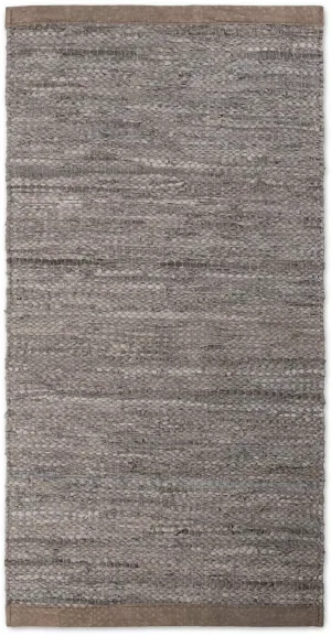 Rug Solid Leather Carpet Wood, 60 X 90 Cm