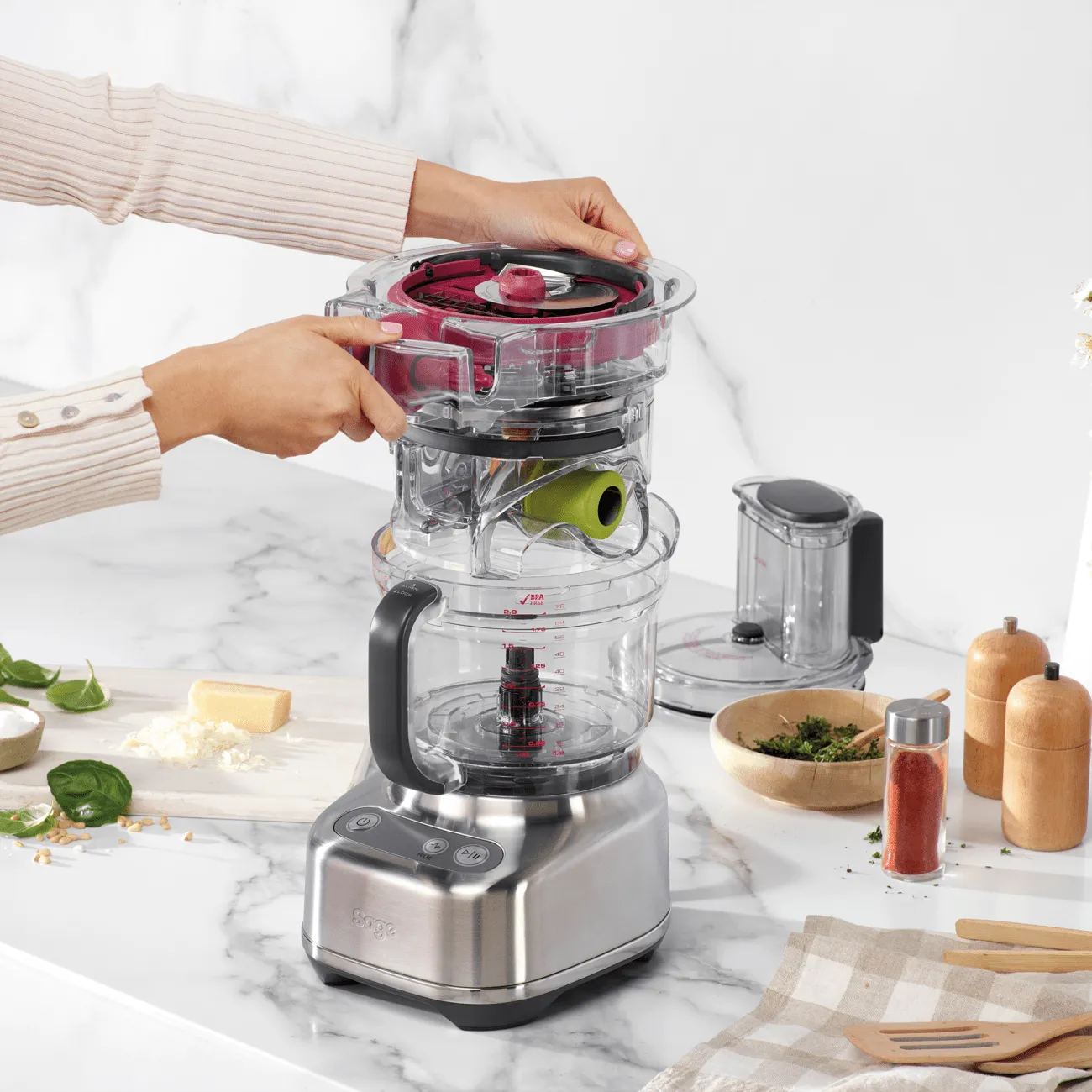 Sage The Paradice 9 Food Processor | Almond Nougat | SFP638ALM4GUK1