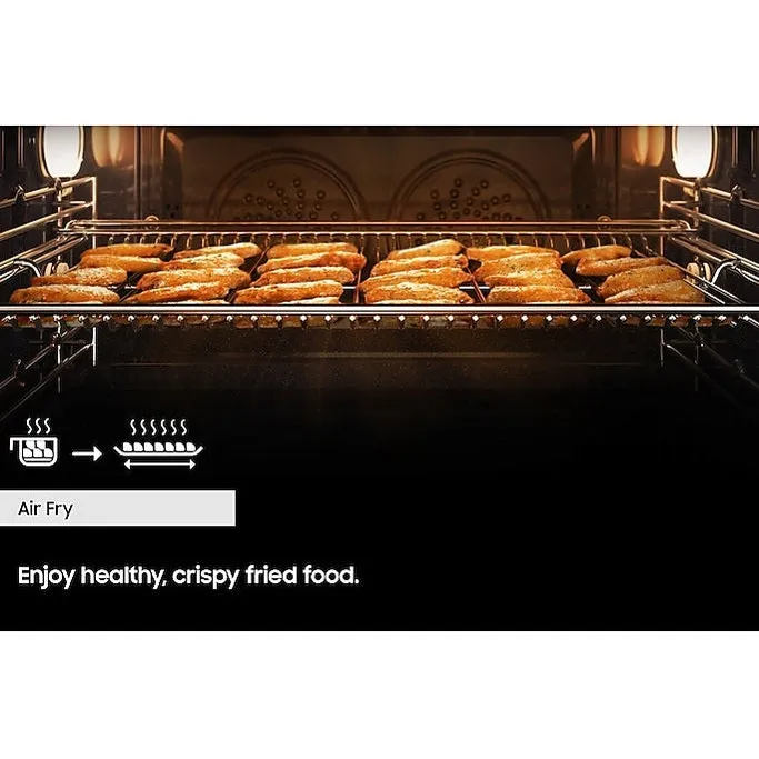 Samsung Series 5 Dual Cook Flex Electric Pyrolytic Smart Oven - Black | NV7B5750TAK/U4