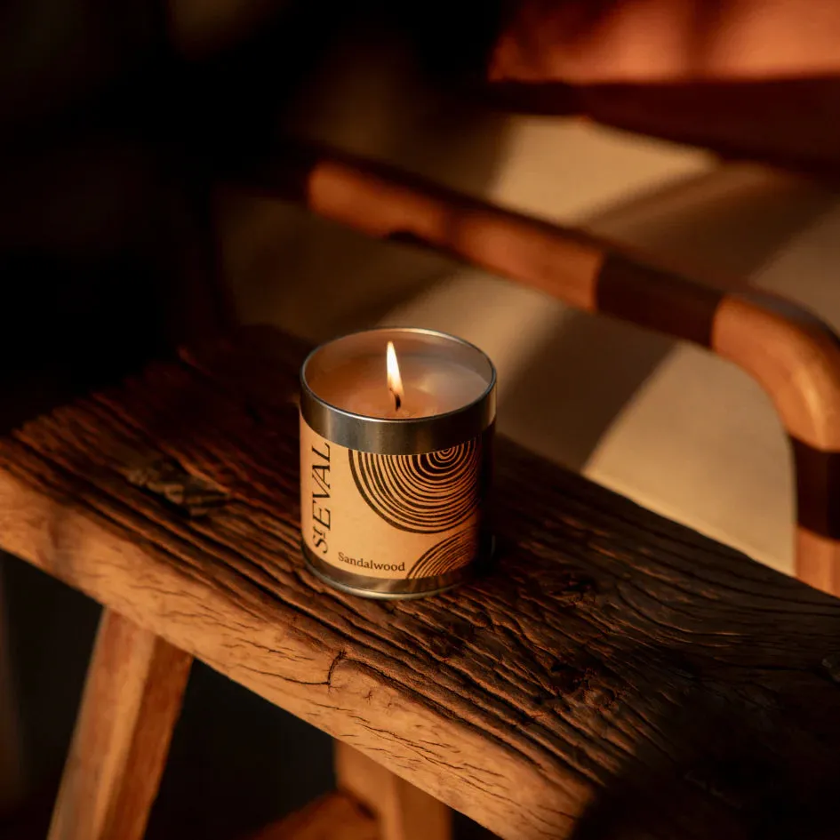 Sandalwood Scented Tin Candle