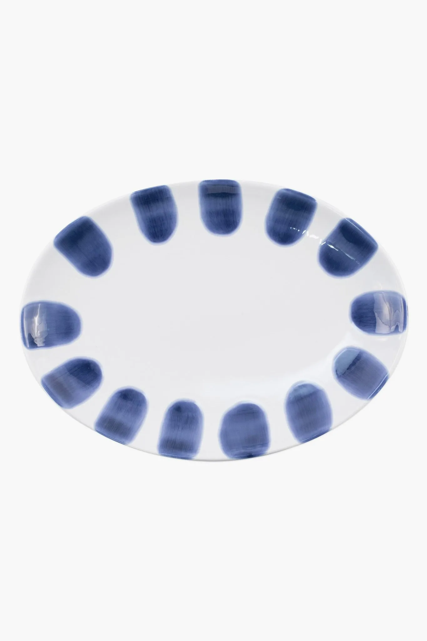 Santorini Dot Small Oval Platter