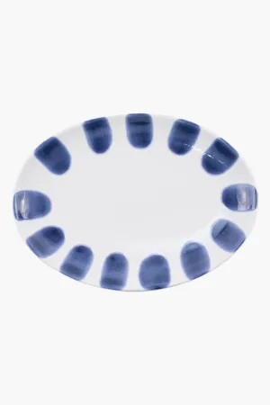 Santorini Dot Small Oval Platter