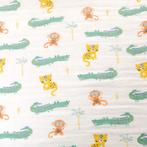 Savanna Animals Muslin Cloths | Set of 3