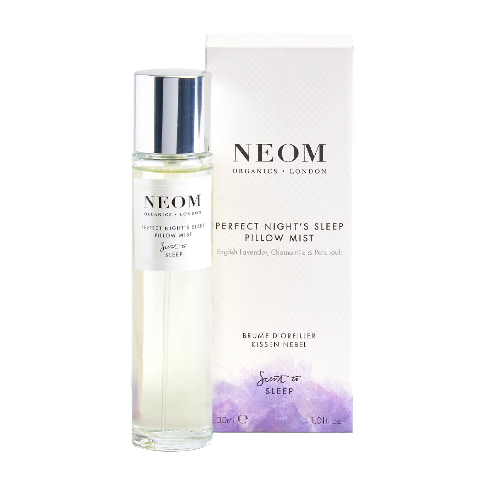 Scent to Sleep Perfect Night's Sleep Pillow Mist | English Lavender, Chamomile & Patchouli | 30ml