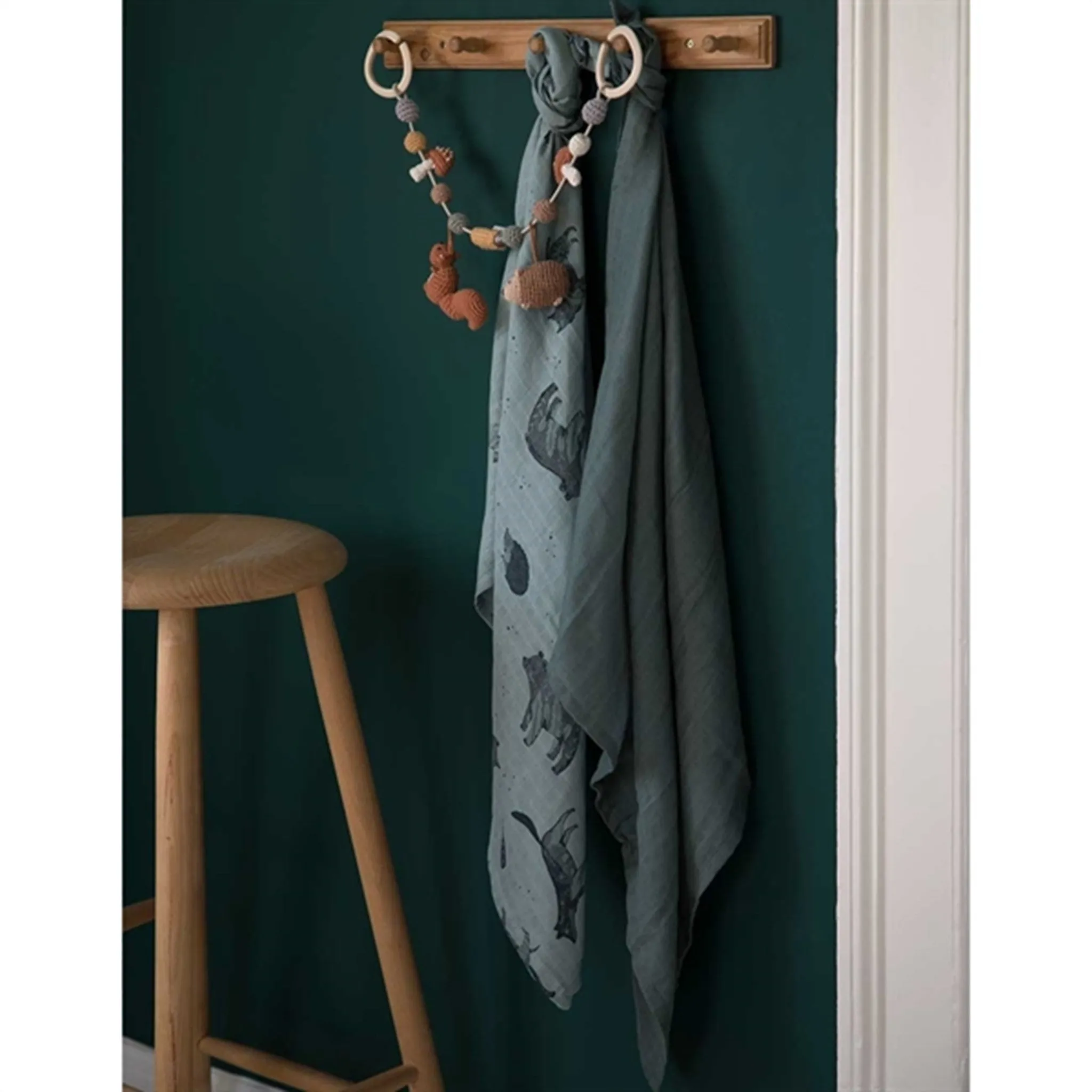 Sebra Muslin Cloths Nightfall Hazy Blue 3-Pack