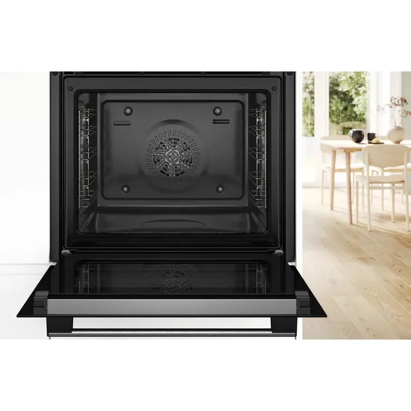 Series 4 Built-in oven with added steam function 60 x 60 cm Stainless steel | HQA574BS3B