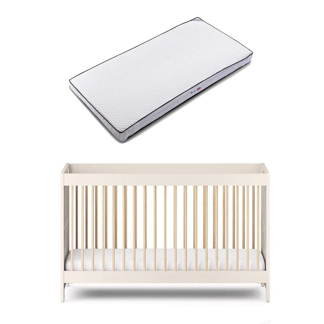 Silver Cross Seville Cot Bed - Cashmere Oak