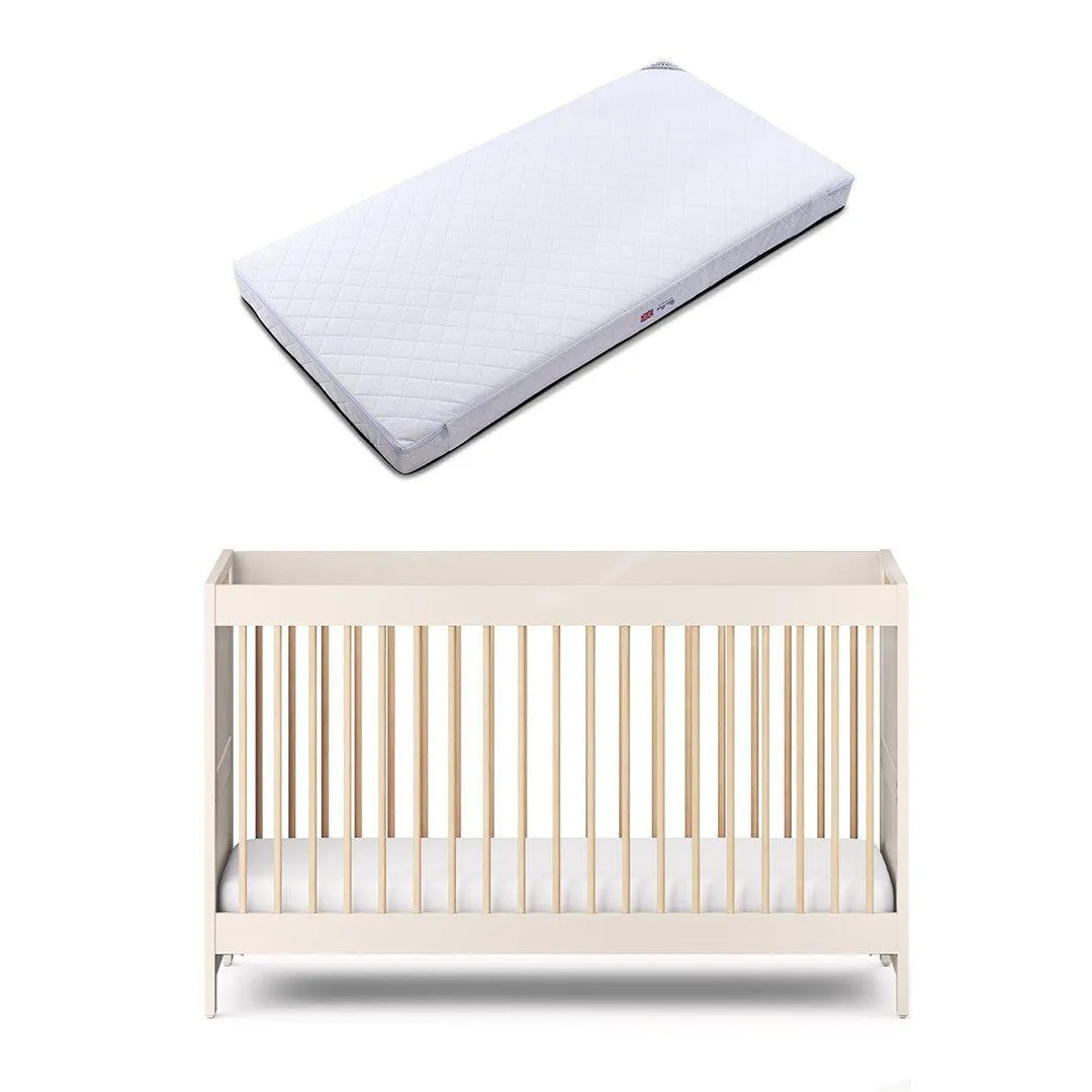 Silver Cross Seville Cot Bed - Cashmere Oak