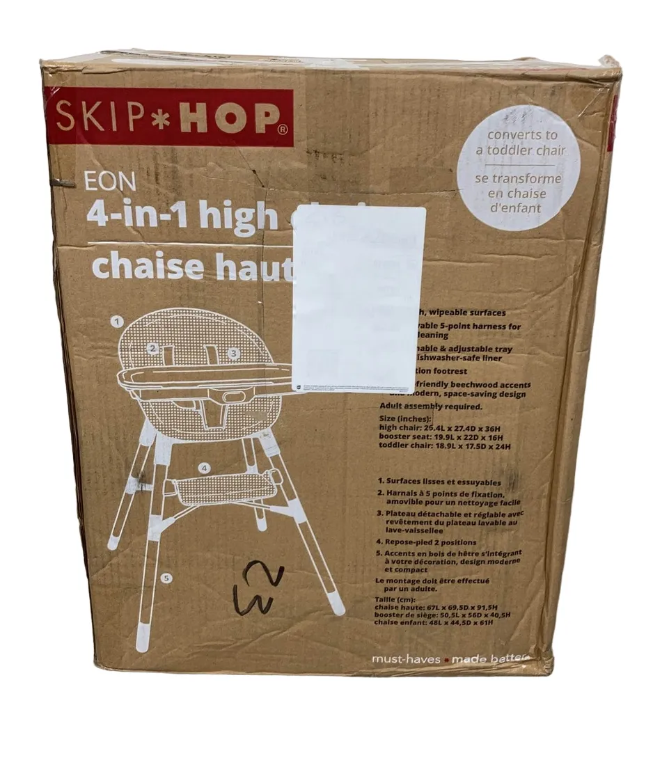 Skip Hop EON 4-in-1 High Chair, Slate Blue