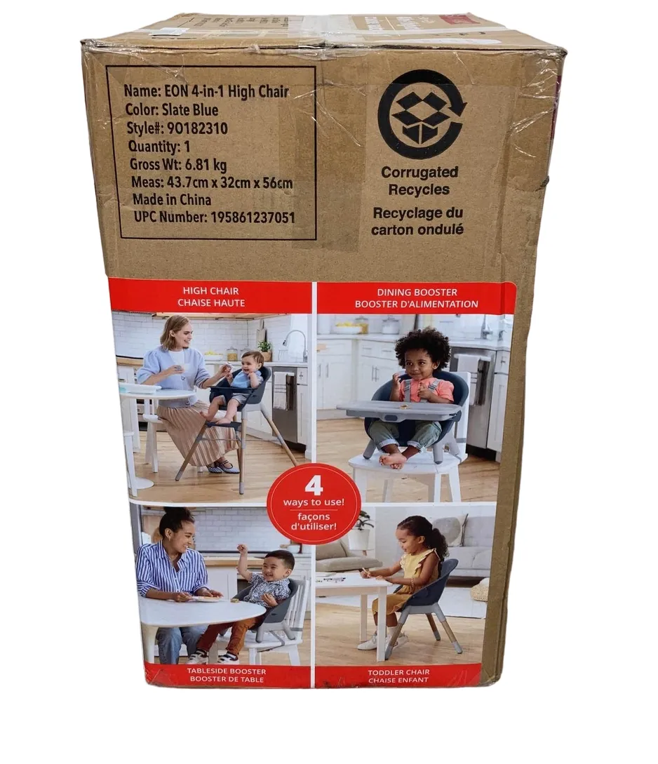 Skip Hop EON 4-in-1 High Chair, Slate Blue
