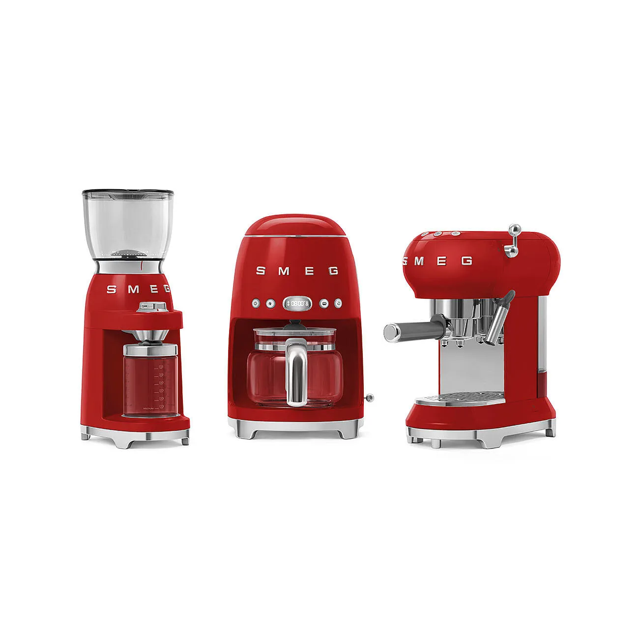 Smeg DCF02RDUK coffee maker Fully-auto Drip coffee maker 1.4 L