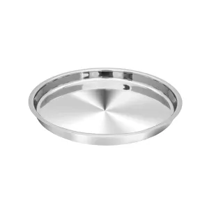 Stainless Steel Patti Khumcha Plate