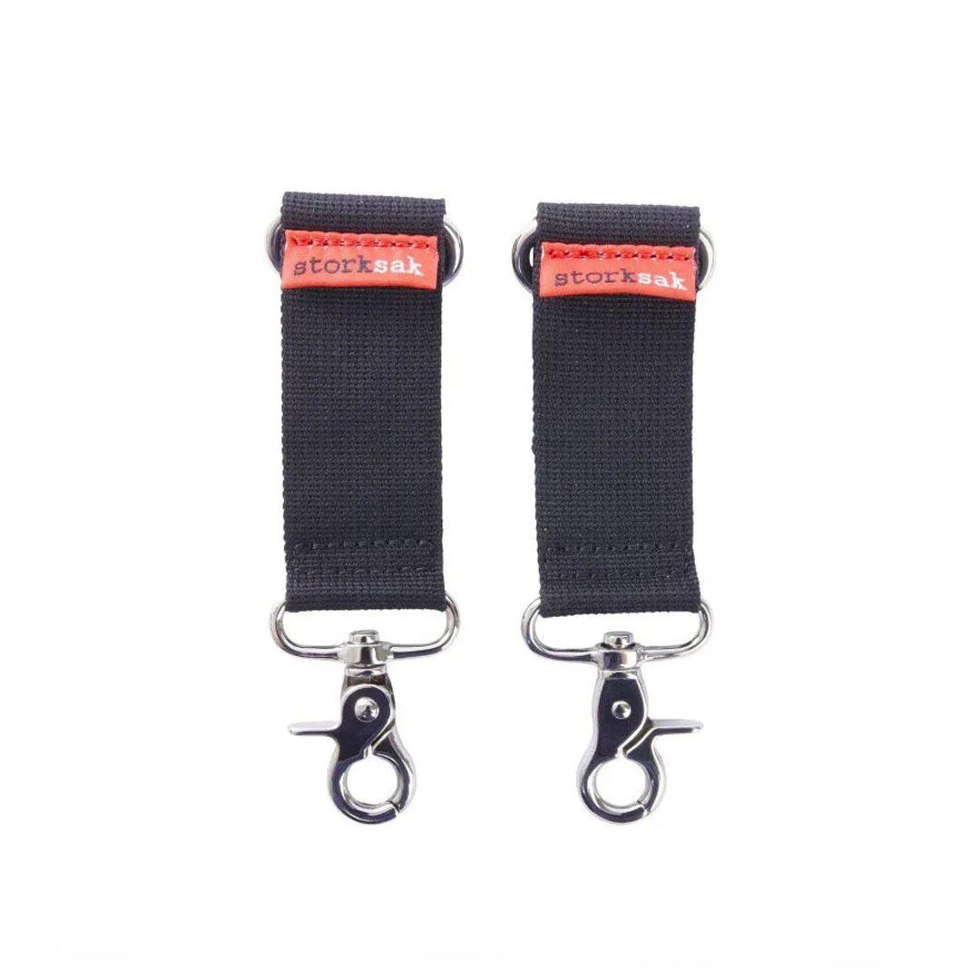 Storksak Strollerclips - Black