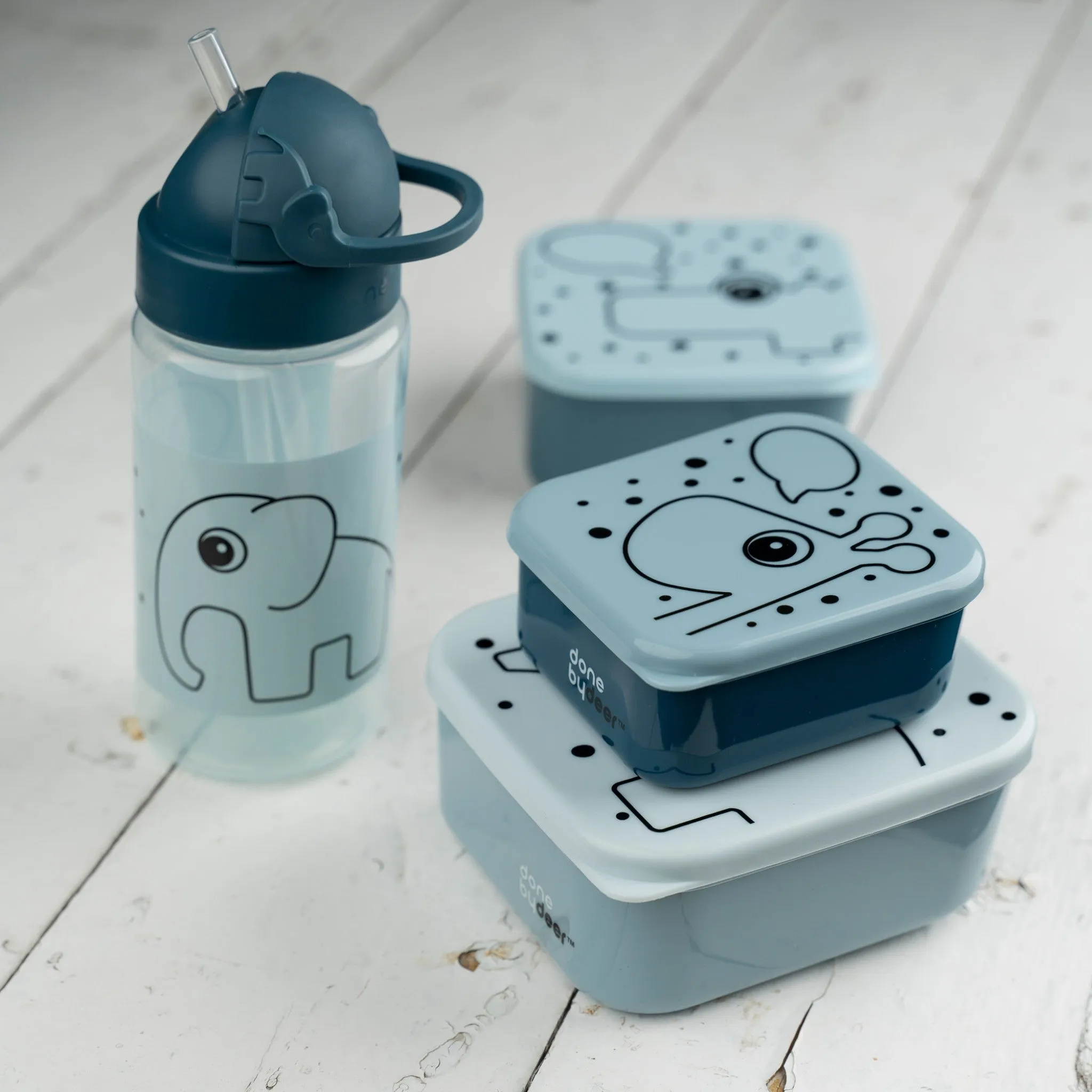 Straw Bottle | Elphee | Blue